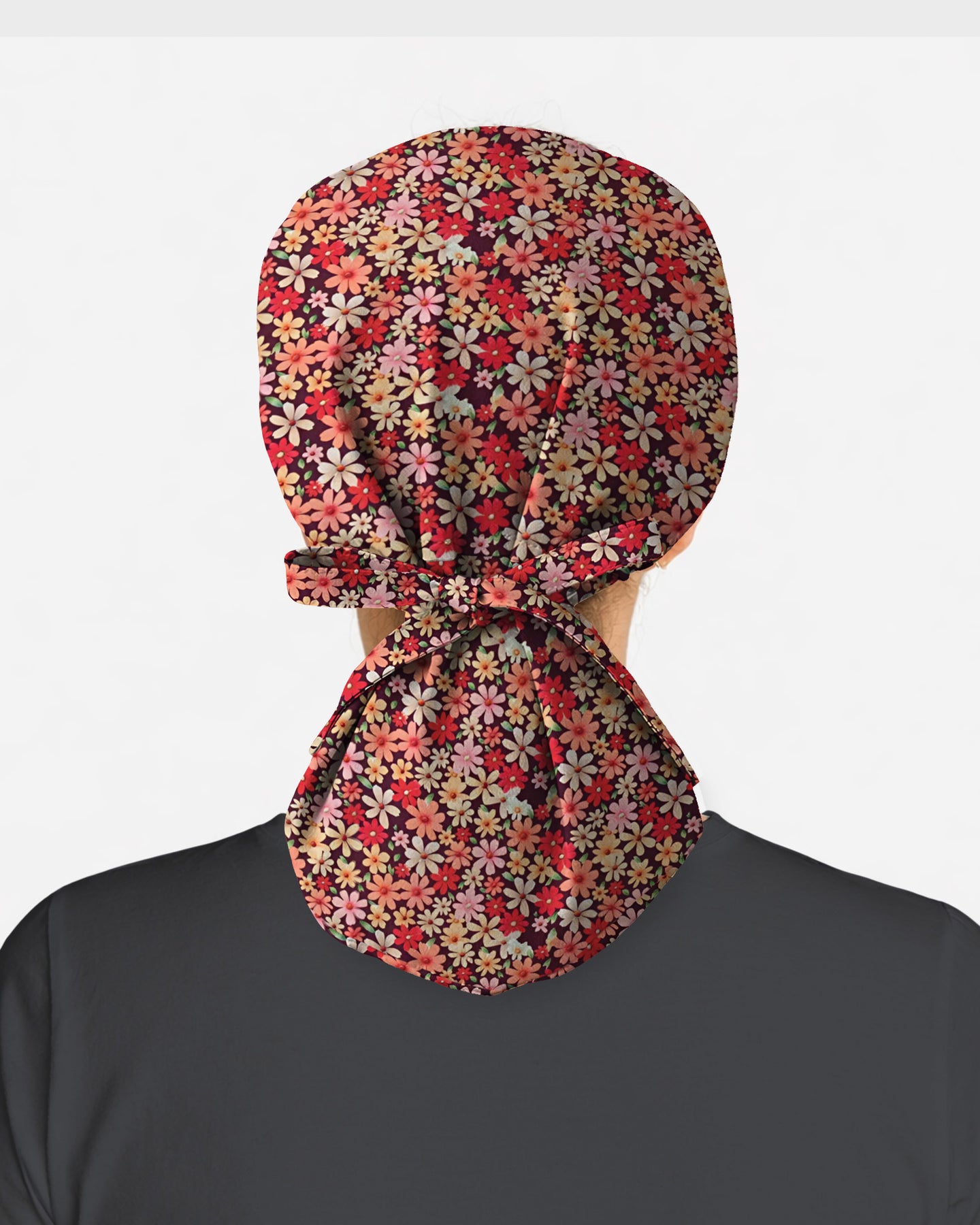 Autumn Meadow Floral Scrub Cap