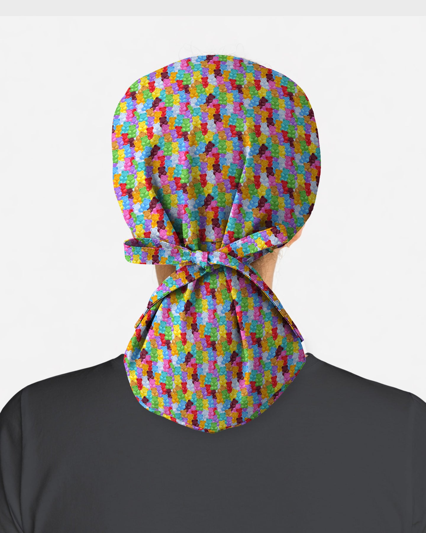 Rainbow Gummy Bear Scrub Cap
