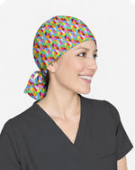 Rainbow Gummy Bear Scrub Cap