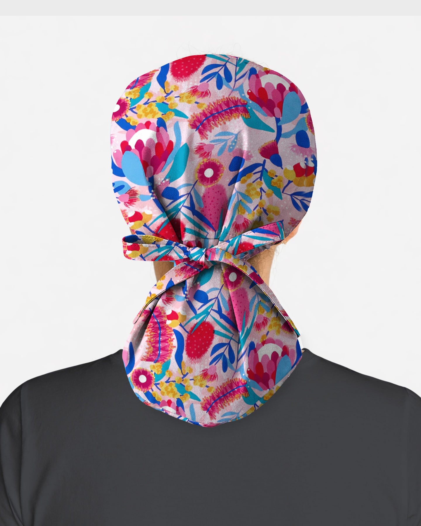 Pink Paradise Flora Scrub Cap