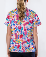 Pink Paradise Flora Women Scrub Top