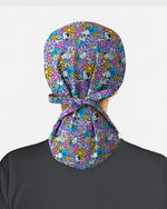 Playful Bunny Blossom Scrub Cap