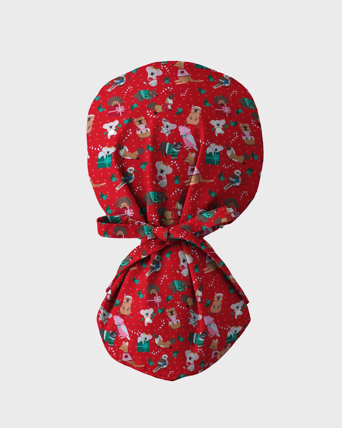Christmas Cheer Animal Scrub Cap