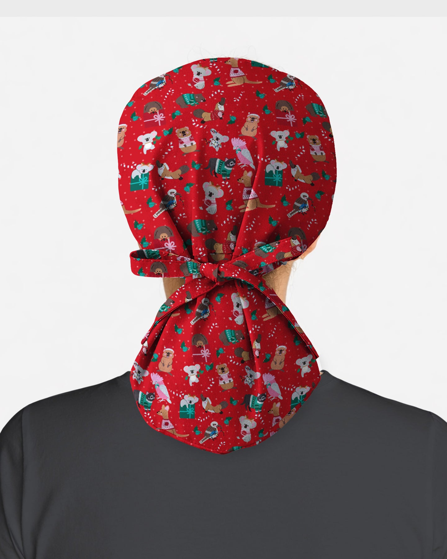 Christmas Cheer Animal Scrub Cap