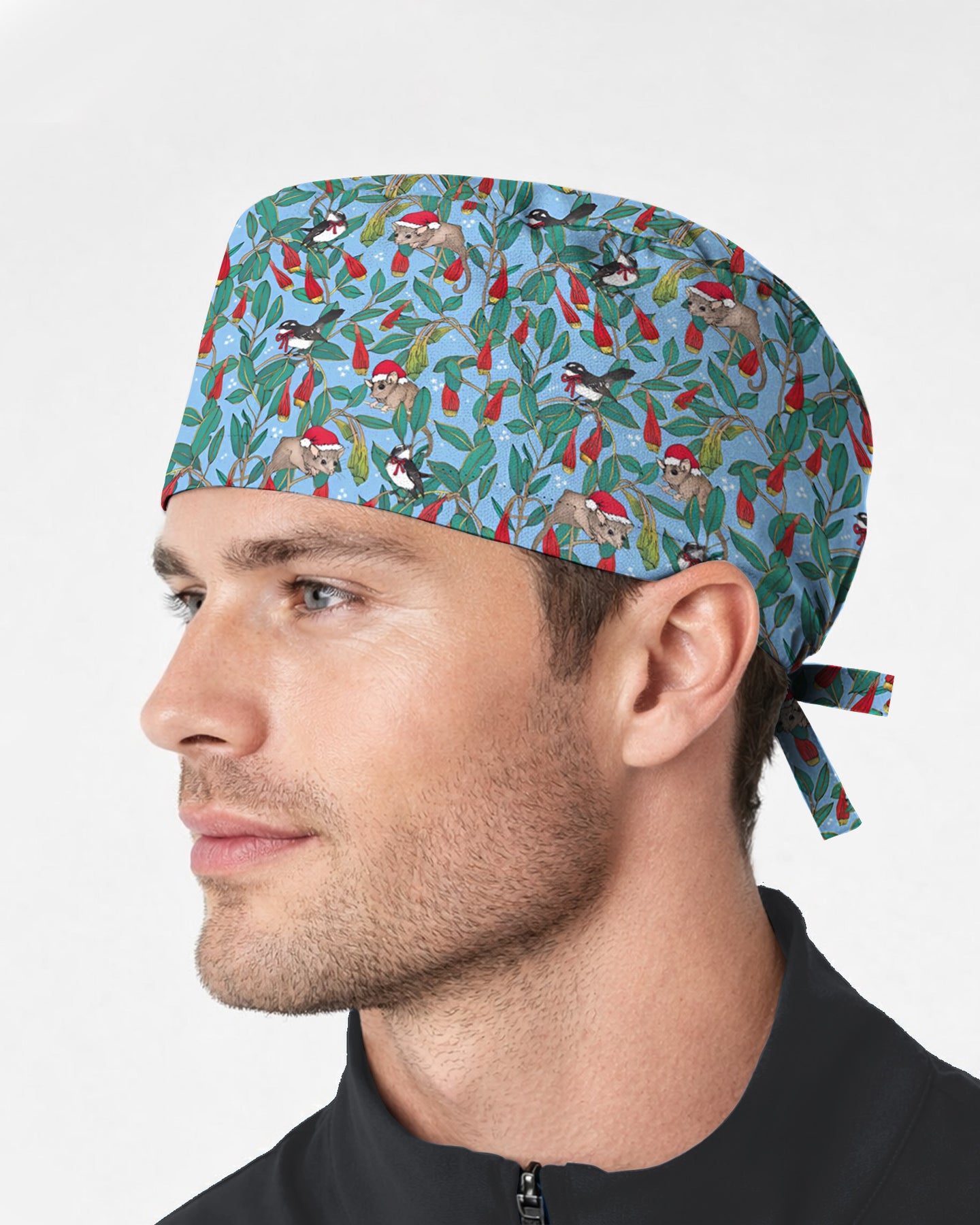 Festive Bushland Bloom Scrub Cap