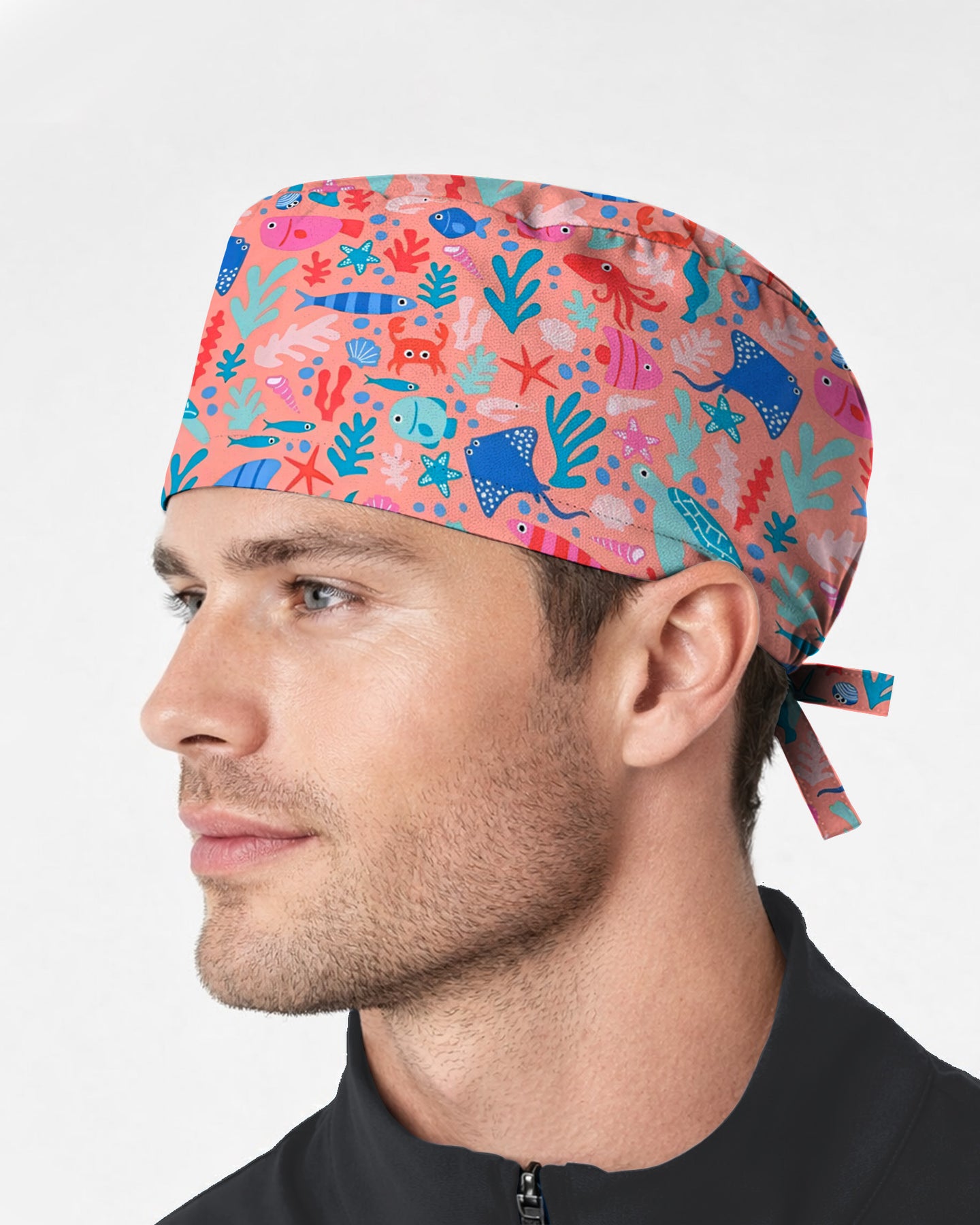 Ocean Wonders Medical Scrub Cap