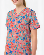 Ocean Wonders Medical Women Scrub Top