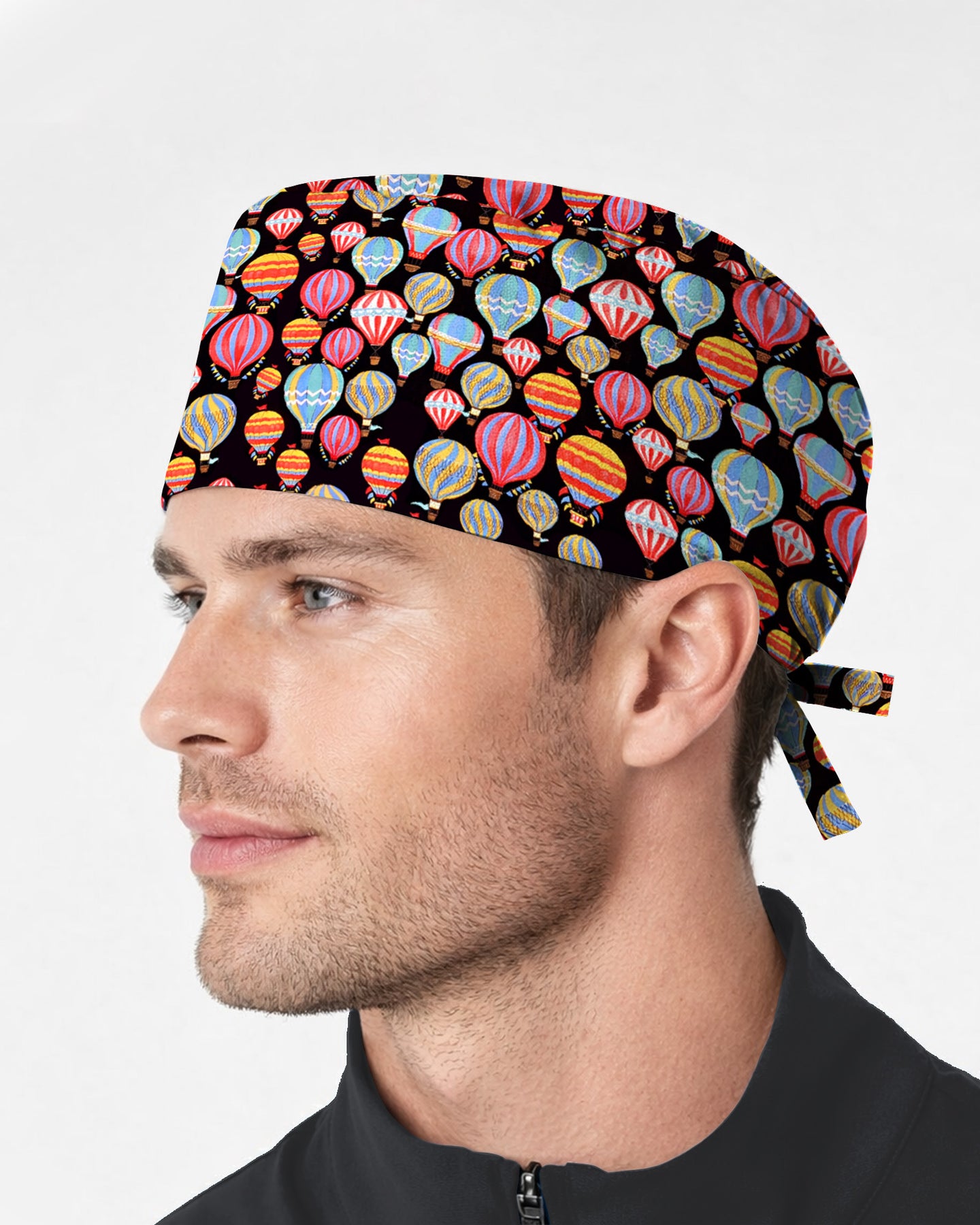 Colorful Hot Air Balloons Scrub Cap