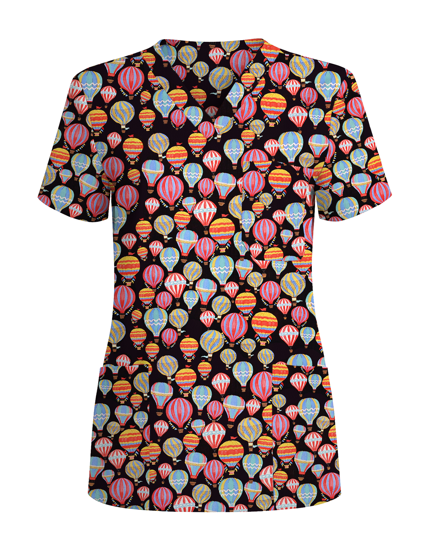 Ocean Wonders Medical Women Scrub Top