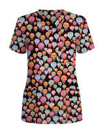 Ocean Wonders Medical Women Scrub Top