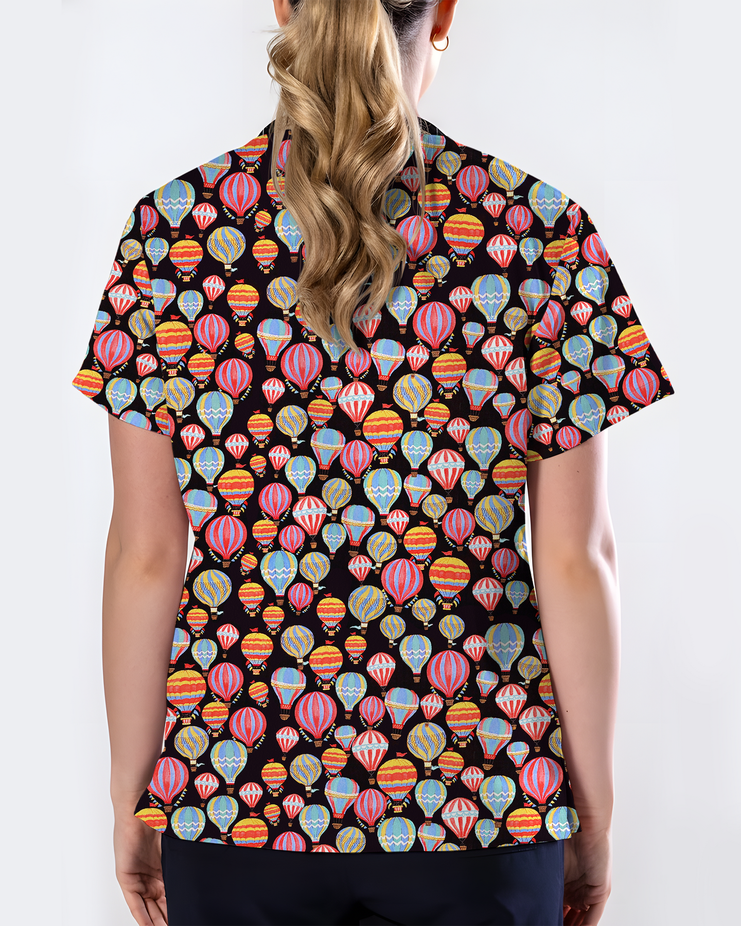 Ocean Wonders Medical Women Scrub Top