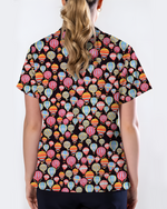Ocean Wonders Medical Women Scrub Top