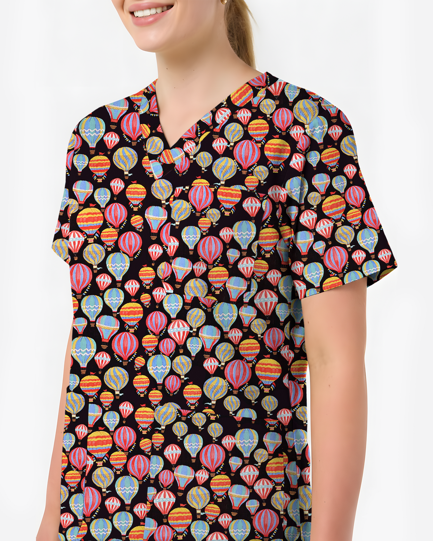 Ocean Wonders Medical Women Scrub Top