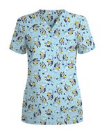 Bluey Smiles Healthcare Scrub Top