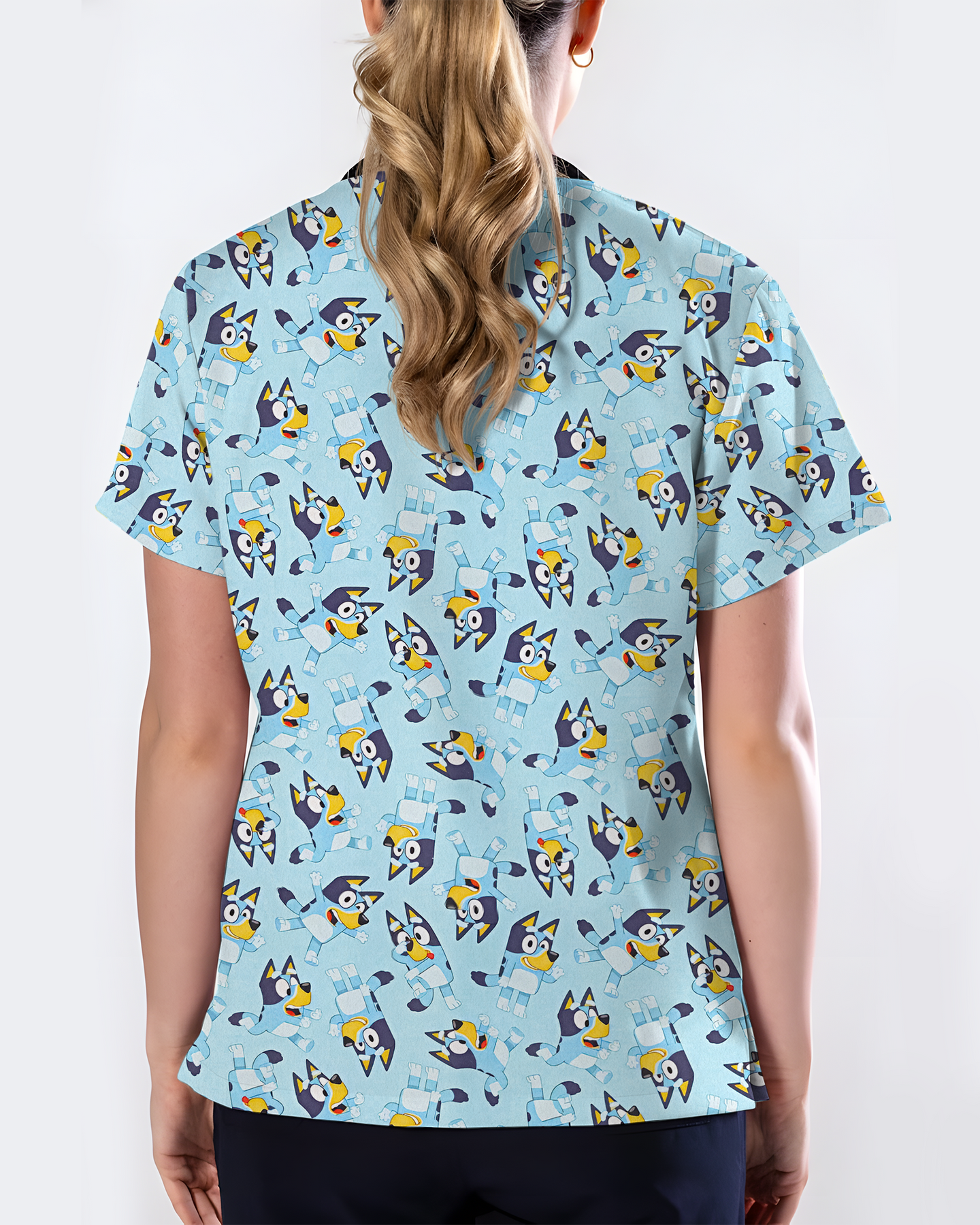 Bluey Smiles Healthcare Scrub Top