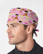 Pink Glam Fashion Medical Scrub Cap