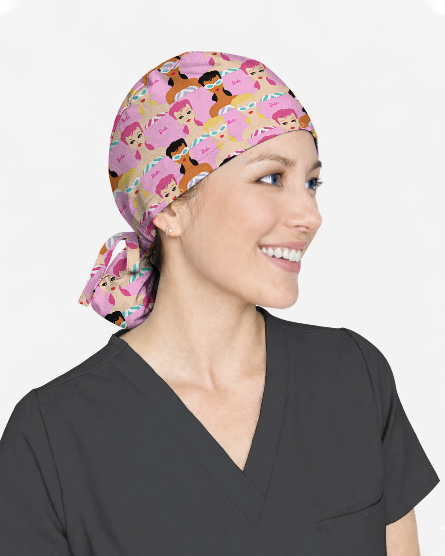 Pink Glam Fashion Medical Scrub Cap