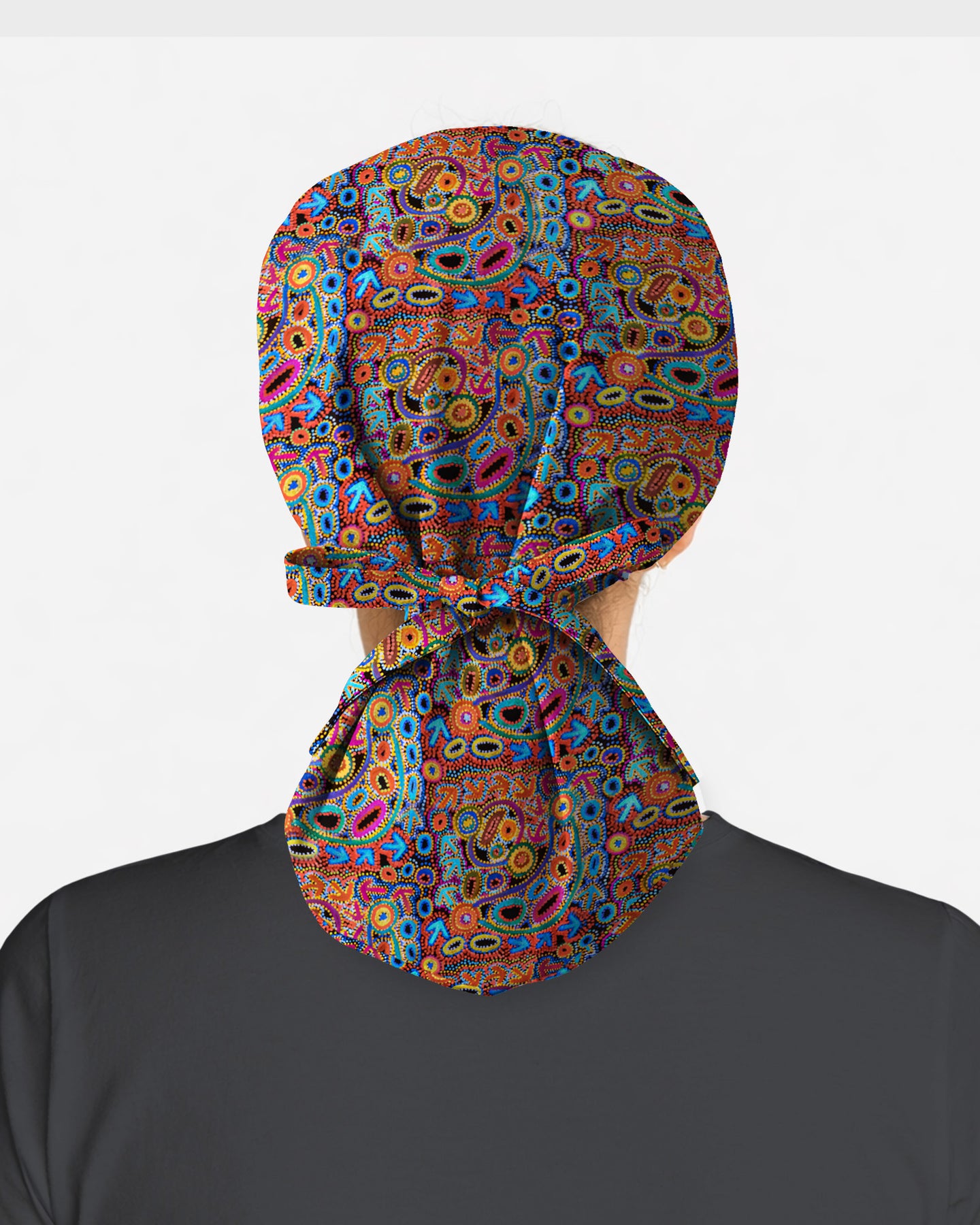 Colorburst Paisley Nursing Scrub Cap
