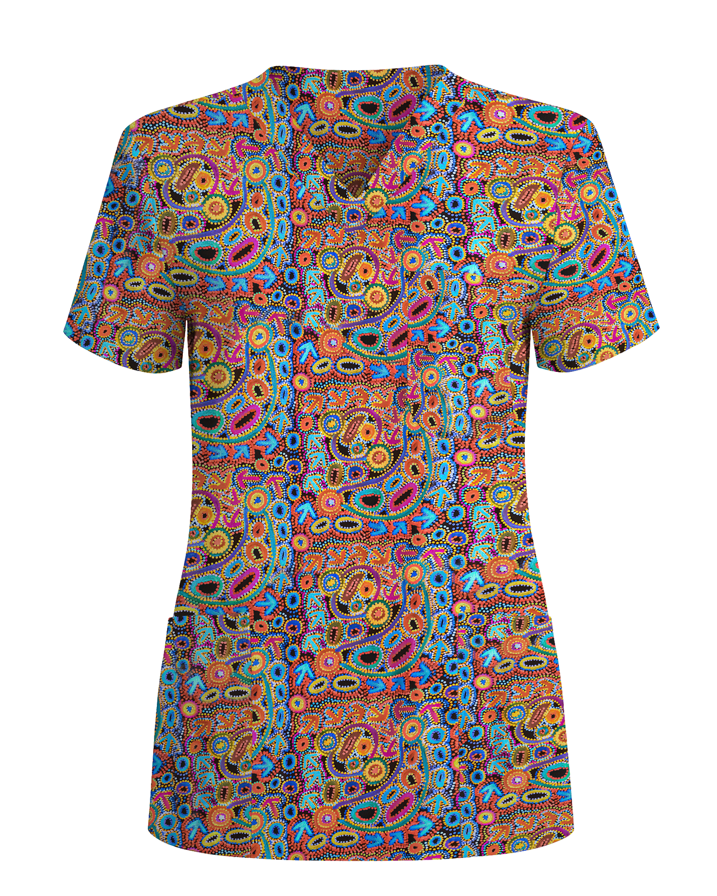 Colorburst Paisley Nursing scrub top