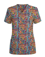 Colorburst Paisley Nursing scrub top