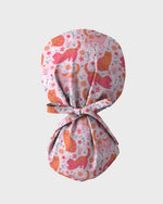 Pink Cat Pattern Scrub Cap