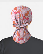 Pink Cat Pattern Scrub Cap