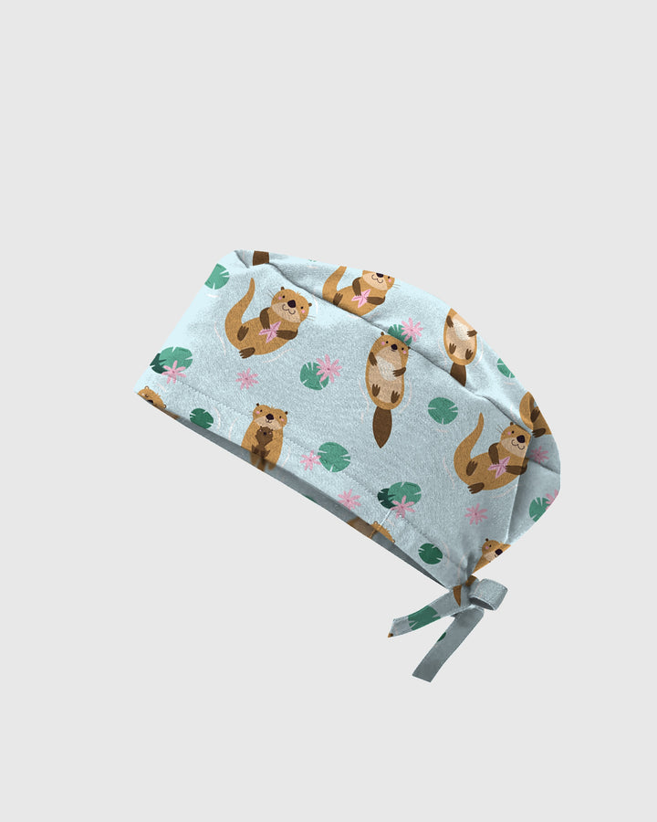 Happy Otter Scrub Cap