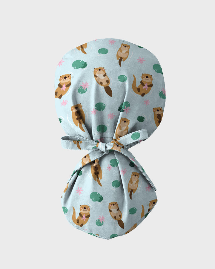 Happy Otter Scrub Cap