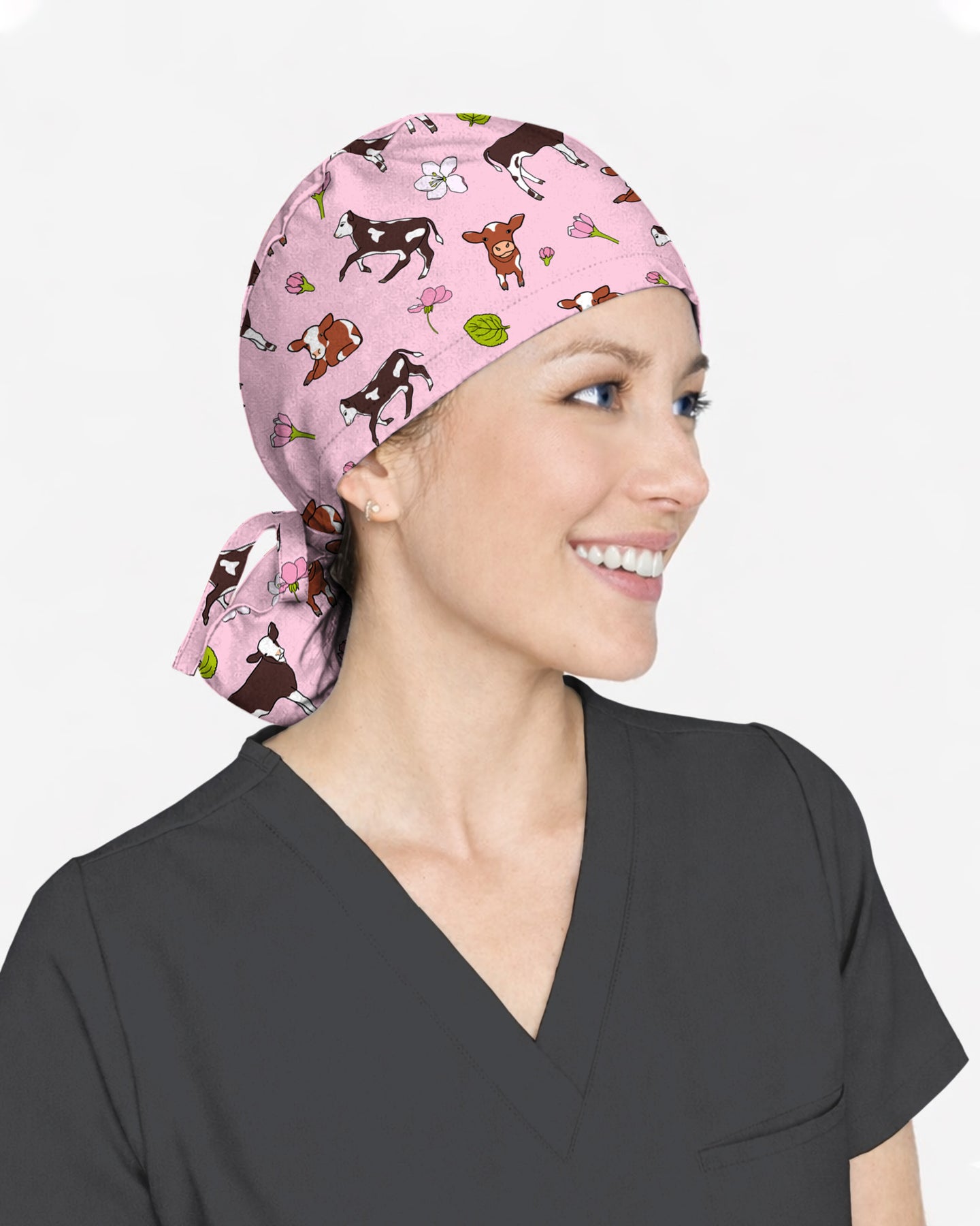 Farm Cow Scrub Cap