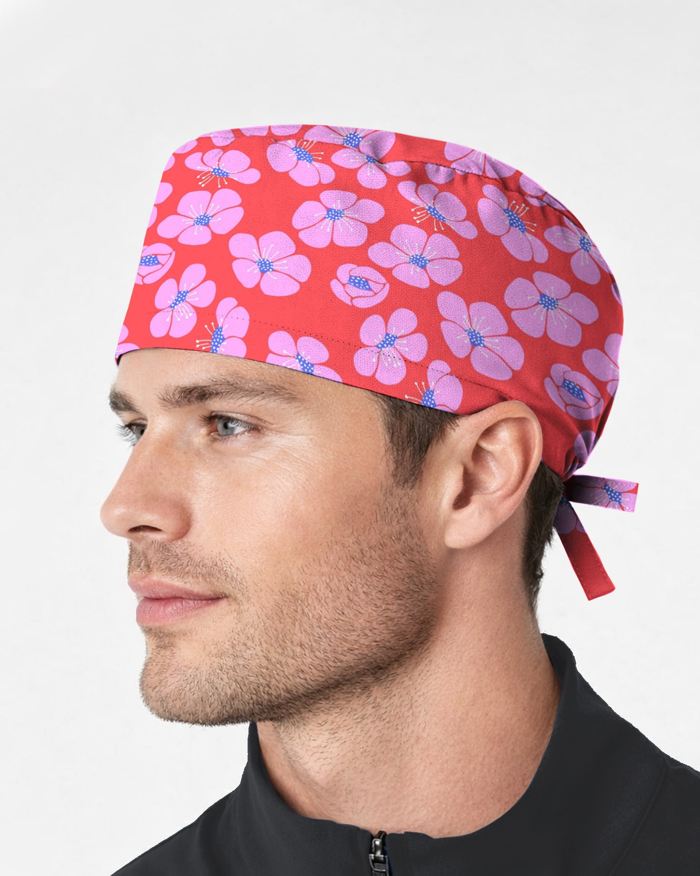 Blooming Flower Scrub Cap