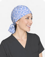 Abstract Blue Scrub Cap