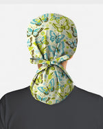 Blue Butterfly Scrub Cap