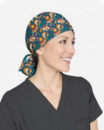Cute Squirrel Meadow Scrub Cap