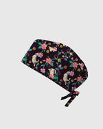 Kitty Flower Garden Scrub Cap