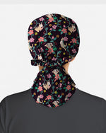 Kitty Flower Garden Scrub Cap