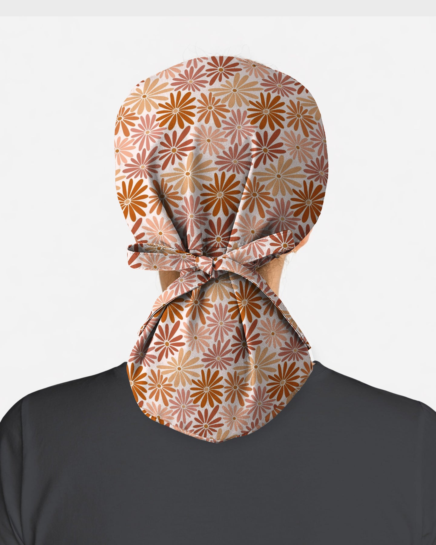 Vintage Daisy Field Scrub Cap