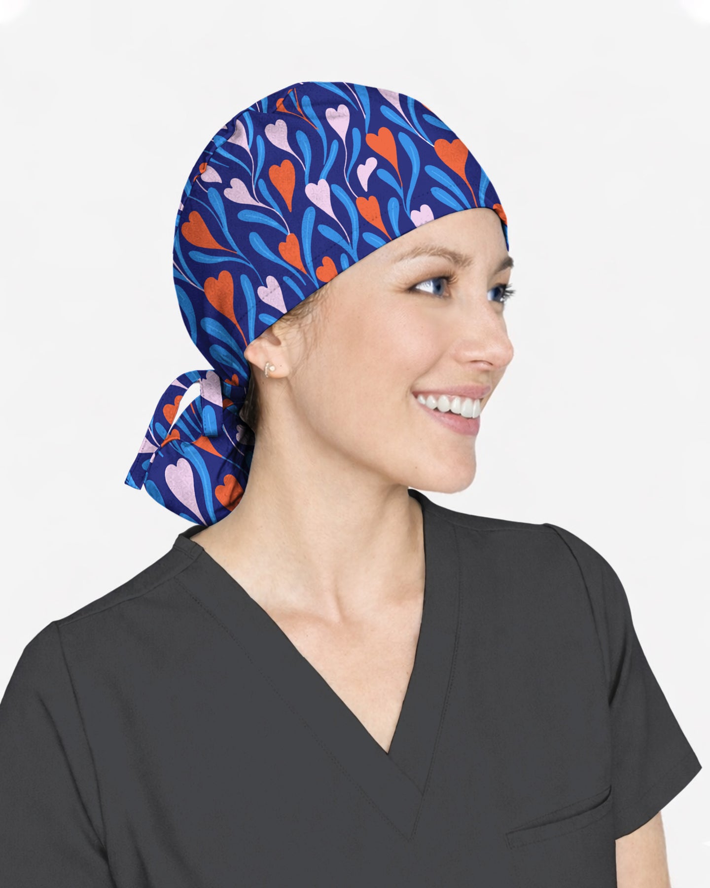 Sweet Heart Waves Scrub Cap