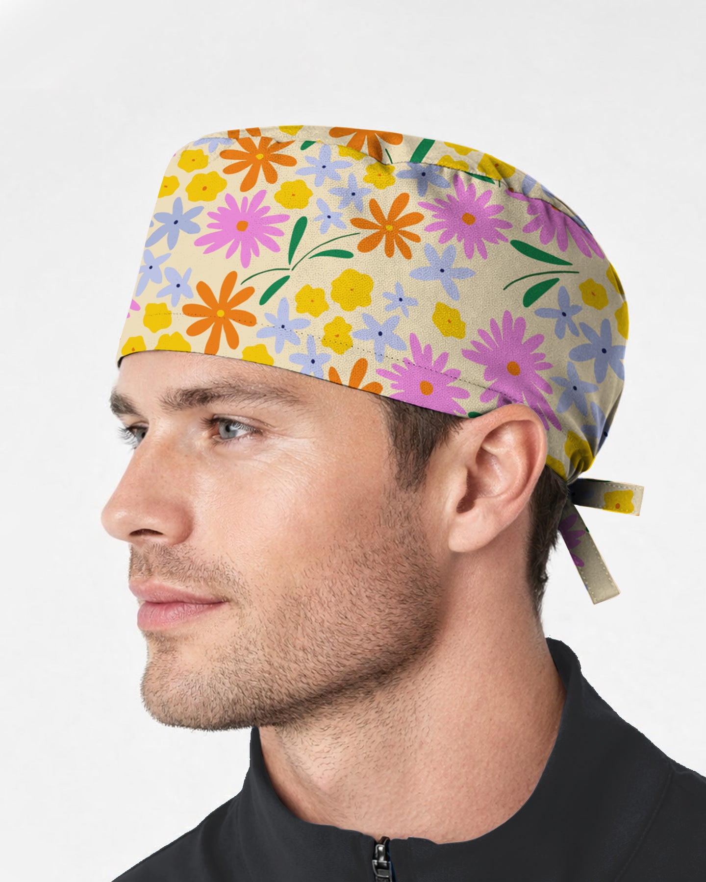 Happy Daisy Mix Scrub Cap