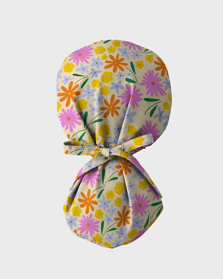 Happy Daisy Mix Scrub Cap