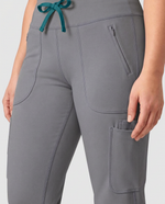 Curved High-Rise Scrub Legging Heather Gray