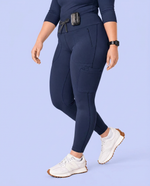 Curved High-Rise Scrub Legging Navy