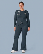 Curved High-Rise Flare Scrub Legging Dark Harbor