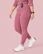 Curved High-Rise Scrub Legging Mauve