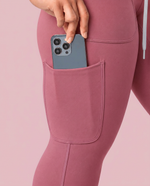 Curved High-Rise Scrub Legging Mauve