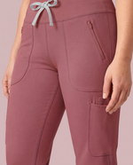 Curved High-Rise Scrub Legging Mauve