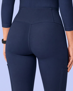 Curved High-Rise Scrub Legging Navy