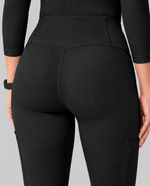 Curved High-Rise Scrub Legging Black