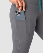 Curved High-Rise Scrub Legging Heather Gray