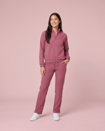 Modern Scrub Jacket Mauve