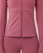 Athletic Knit Scrub Jacket Mauve